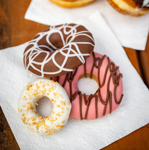 3D Medium Vanilla Donuts | Woof it Down