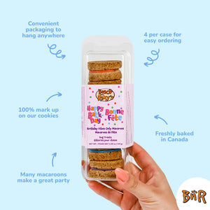 Prepackaged Birthday Vibes Only Macarons | Birthday
