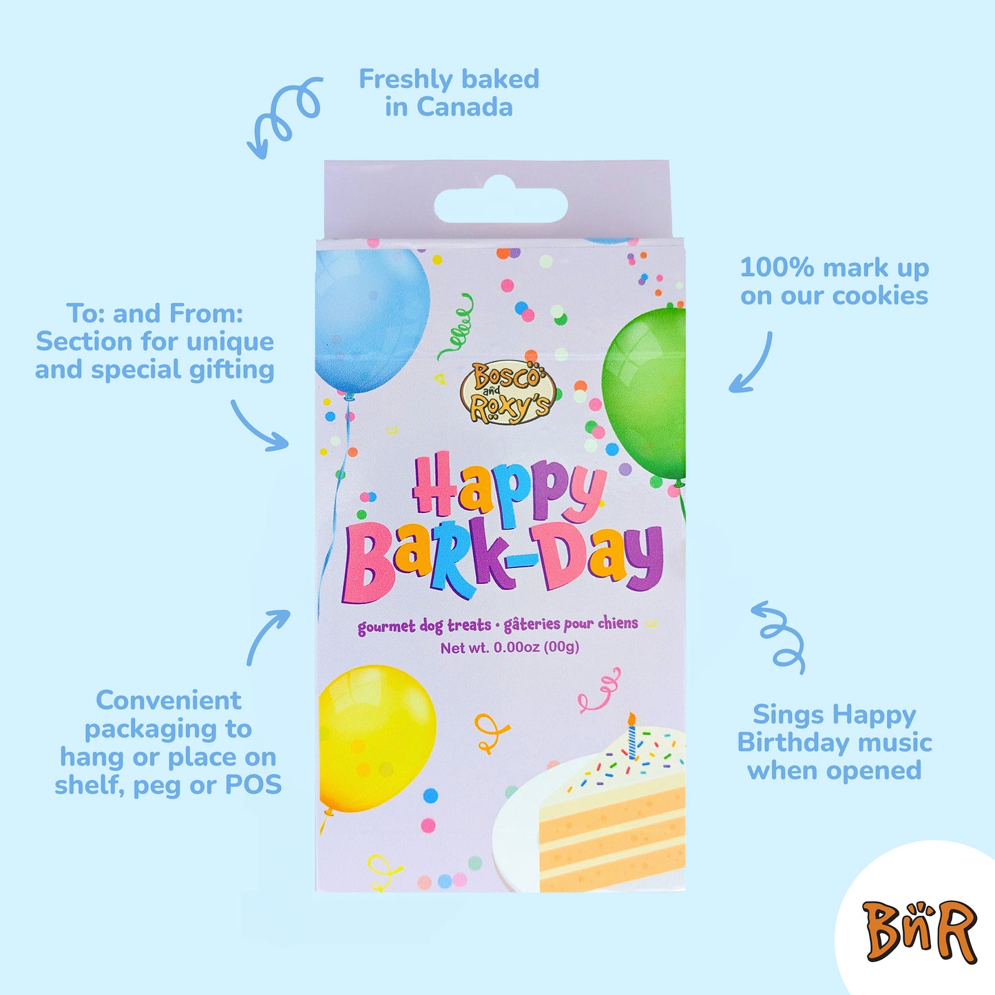 Singing Card Box 7" It's Your Bark-Day | Birthday