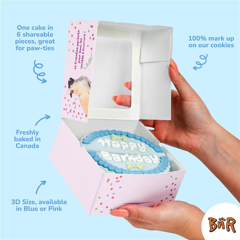 Giant Shareable, 6-piece Blue Cake | Birthday
