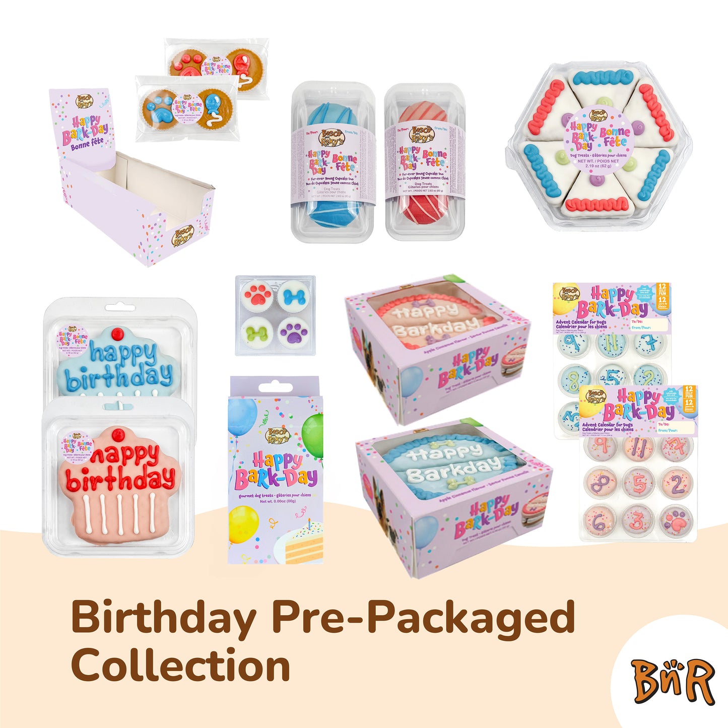 Happy Barkday 12 Day Advent Calendar - Blue | Birthday
