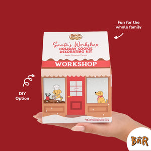 Santa's Workshop Holiday Cookie Decorating Kit | Christmas Pre-Packaged