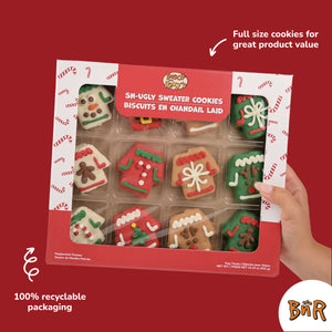 Sn-ugly Sweater Cookies | Christmas Pre-Packaged