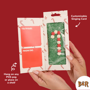 Candy Cane-ine Christmas Singing Card Box | Christmas Pre-Packaged