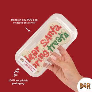 Dear Santa, Bring Treats Large Bone | Christmas Pre-Packaged