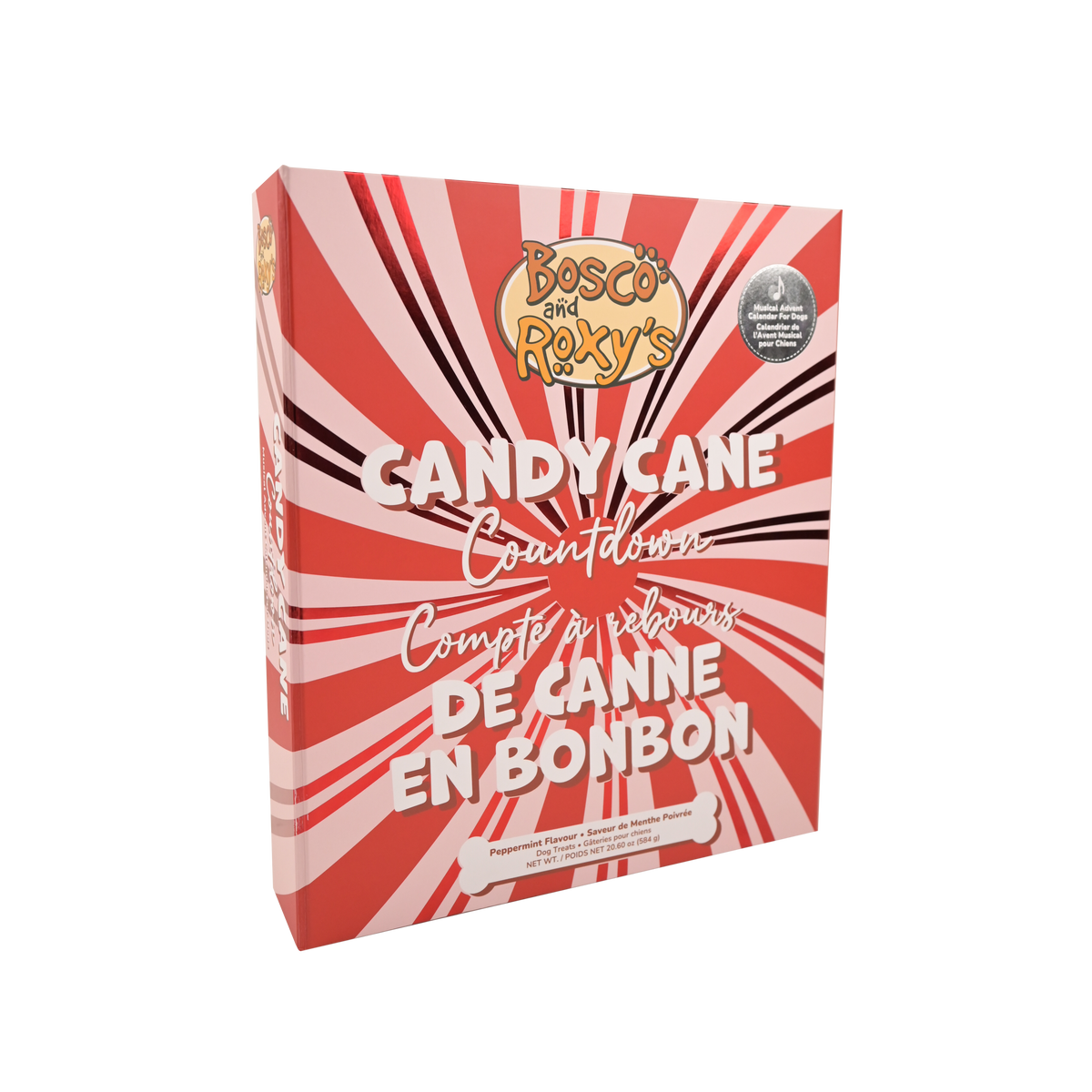 Premium Musical Advent | Candy Cane Calendar for Dogs (case)