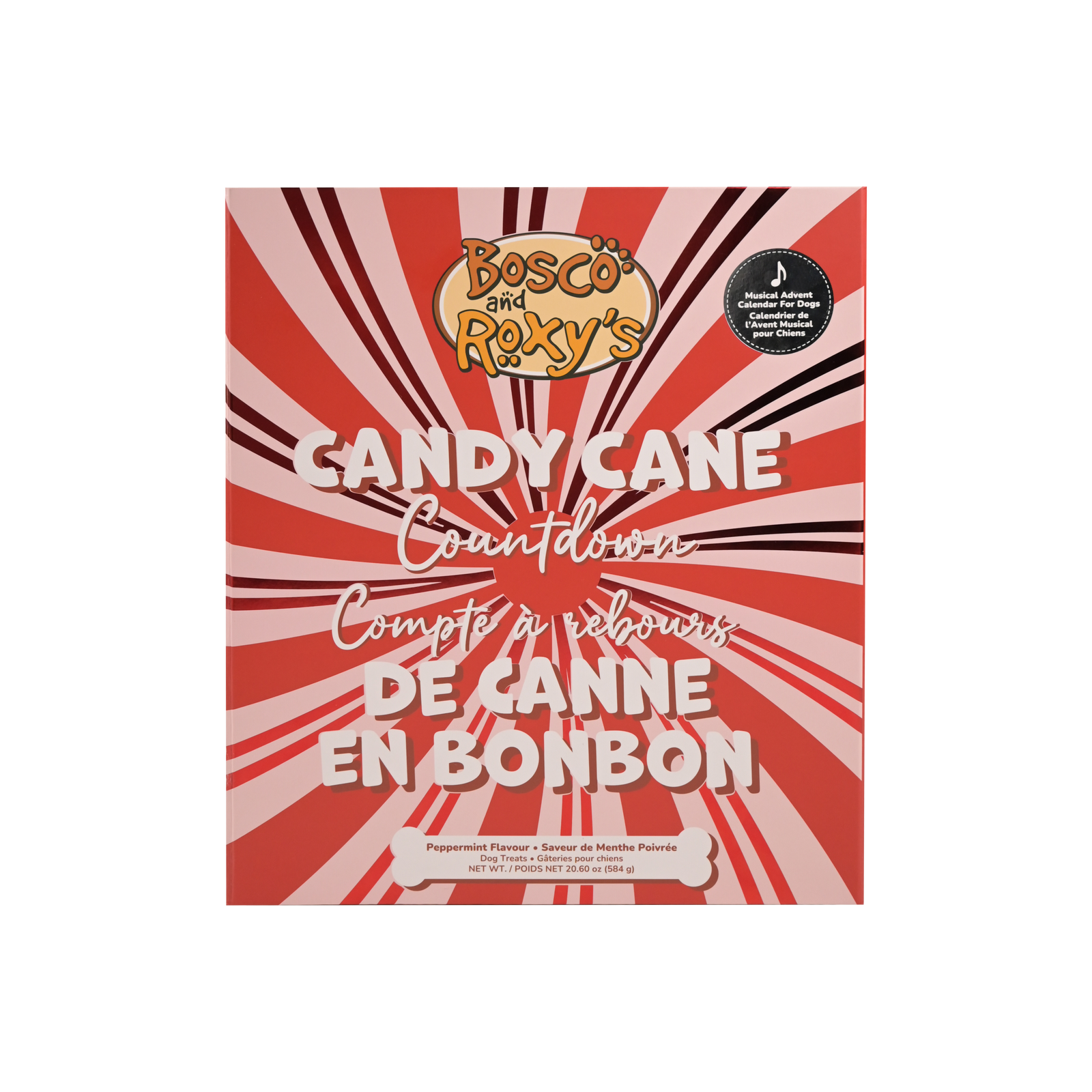 Premium Musical Advent | Candy Cane Calendar for Dogs