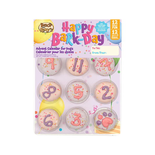 Happy Barkday 12 Day Advent Calendar - Pink | Birthday