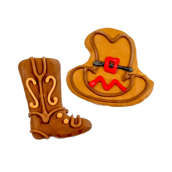 Cowboy Cookies for Dogs | Bosco and Roxy's Gourmet Decorated Treats ...