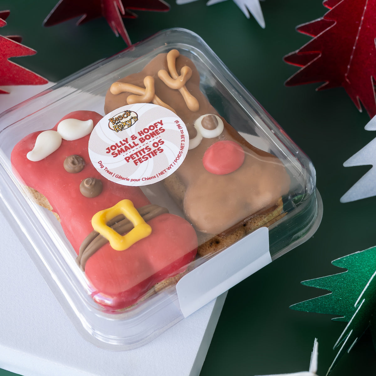 Jolly & Hoofy Small Bones 4pk | Christmas Pre-Packaged