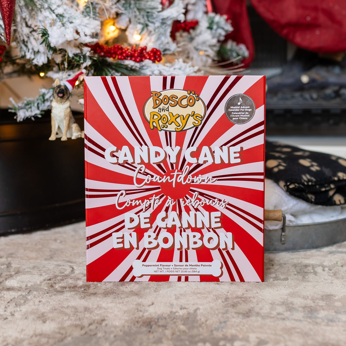 Premium Musical Advent | Candy Cane Calendar for Dogs (case)