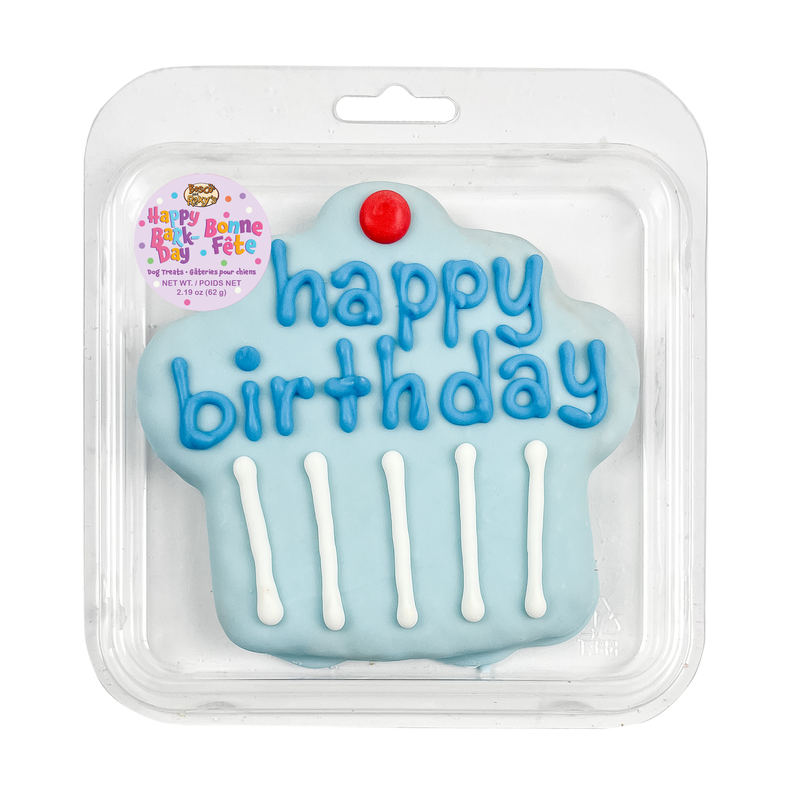 Prepackaged Giant Blue Happy Birthday Cupcake | Birthday