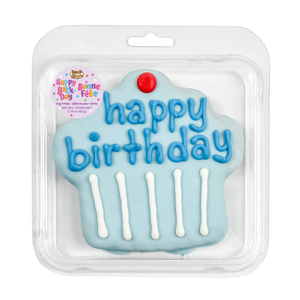Prepackaged Giant Blue Happy Birthday Cupcake | Birthday
