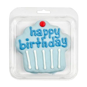 Prepackaged Giant Blue Happy Birthday Cupcake | Birthday