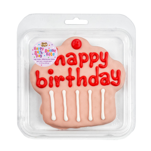 Prepackaged Giant Pink Happy Birthday Cupcake | Birthday