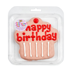 Prepackaged Giant Pink Happy Birthday Cupcake | Birthday