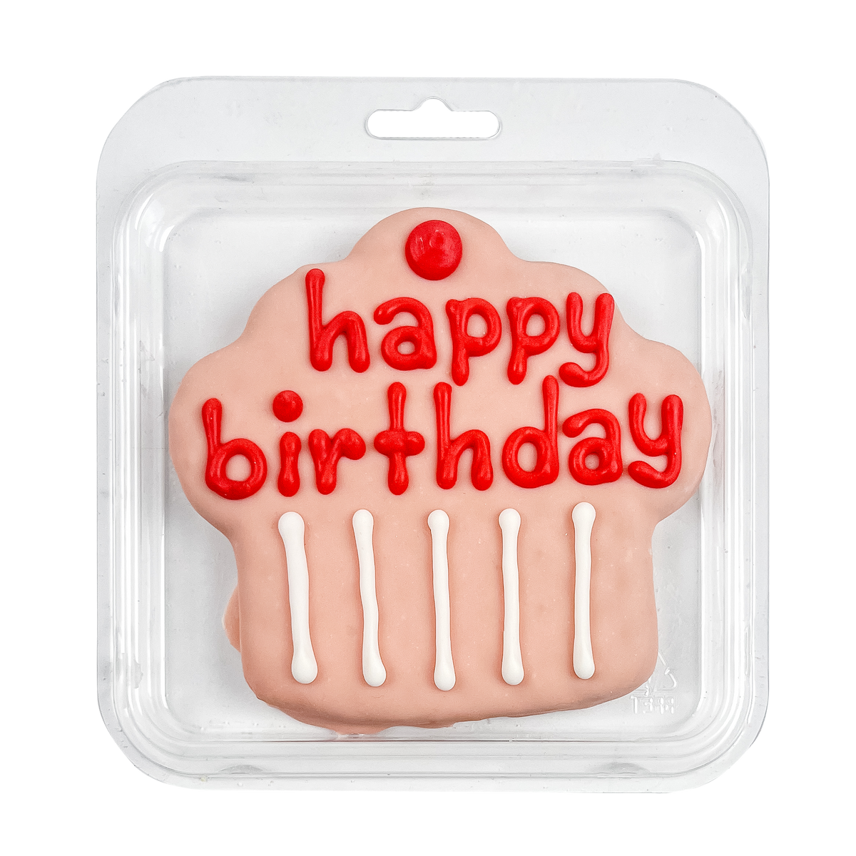 Prepackaged Giant Pink Happy Birthday Cupcake | Birthday