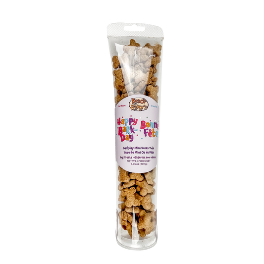 Prepackaged Barkday Mini Bones Tube | Birthday