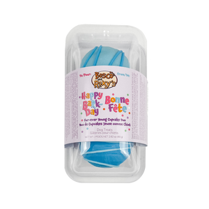 Prepackaged Fur-Ever Young Blue Cupcake Duo | Birthday