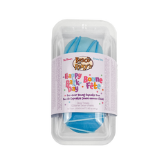 Prepackaged Fur-Ever Young Blue Cupcake Duo | Birthday