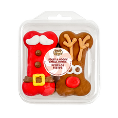 Jolly & Hoofy Small Bones 4pk | Christmas Pre-Packaged