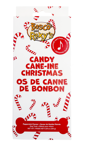 Candy Cane-ine Christmas Singing Card Box | Christmas Pre-Packaged
