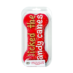 I Licked The Candy Canes Large Bone | Christmas Pre-Packaged