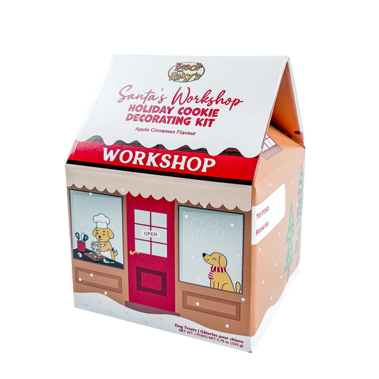 Santa's Workshop Holiday Cookie Decorating Kit | Christmas Pre-Packaged