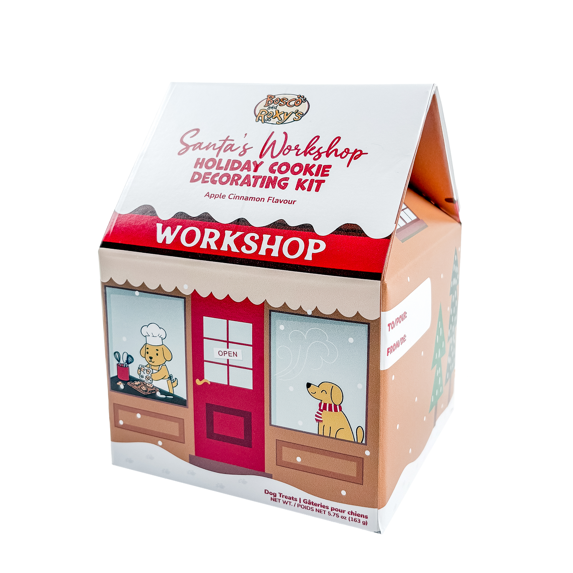 Santa's Workshop Holiday Cookie Decorating Kit | Christmas Pre-Packaged