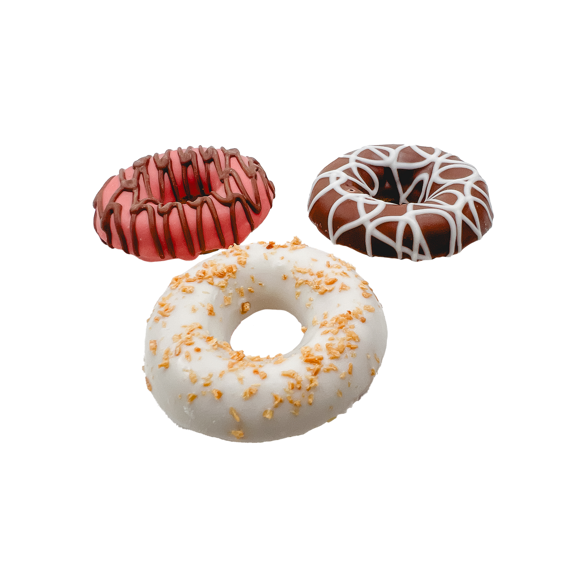 3D Medium Vanilla Donuts | Woof it Down