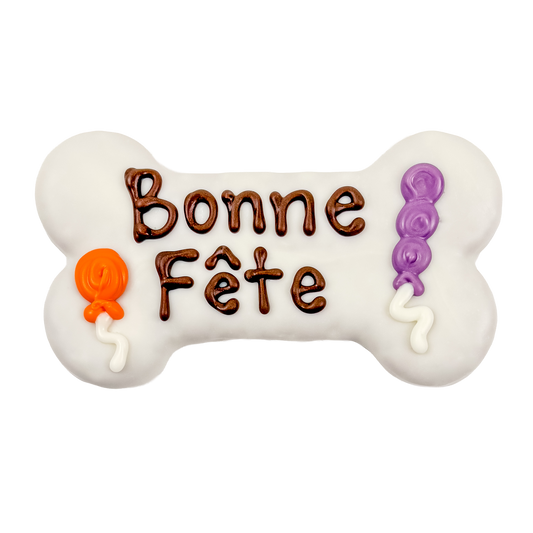 Bosco & Roxy's | Birthday | NATURAL Bonne Fête Bone | 10/case