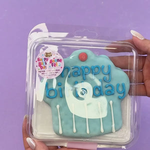 Prepackaged Giant Blue Happy Birthday Cupcake | Birthday