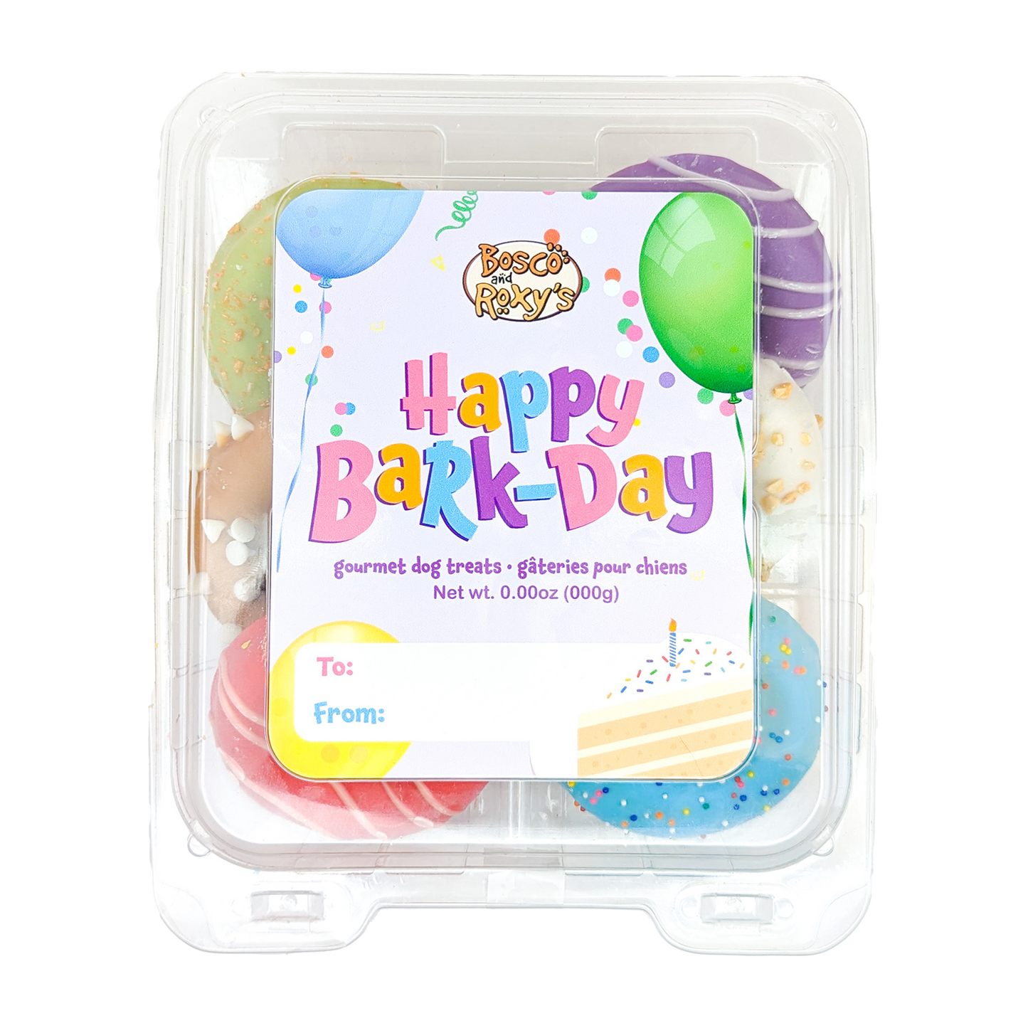 Prepackaged Vanilla Medium Donut (6pk) | Birthday