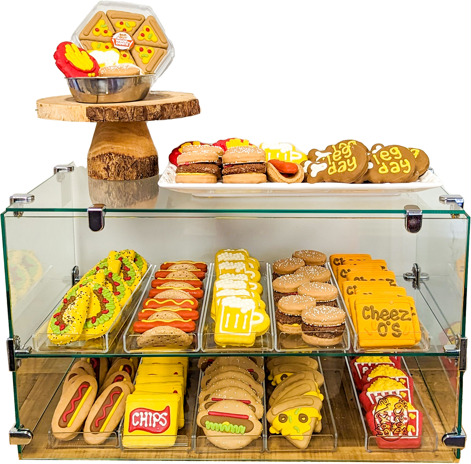 Horizontal Glass Bakery Case Kit + Metal Clips